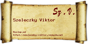 Szeleczky Viktor névjegykártya
